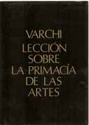 LECCION SOBRE LA PRIMACIA DE LAS ARTES