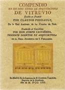 COMPENDIO DE LOS DIEZ LIBROS DE ARQUITECTURA DE VITRUVIO. 