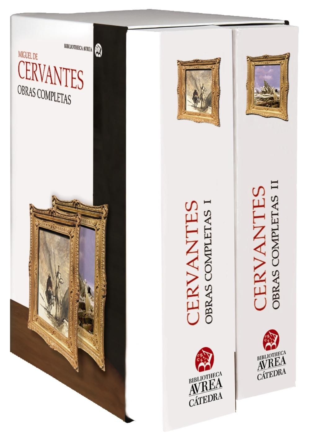 ESTUCHE OBRAS COMPLETAS CERVANTES VOLS. I Y II. 