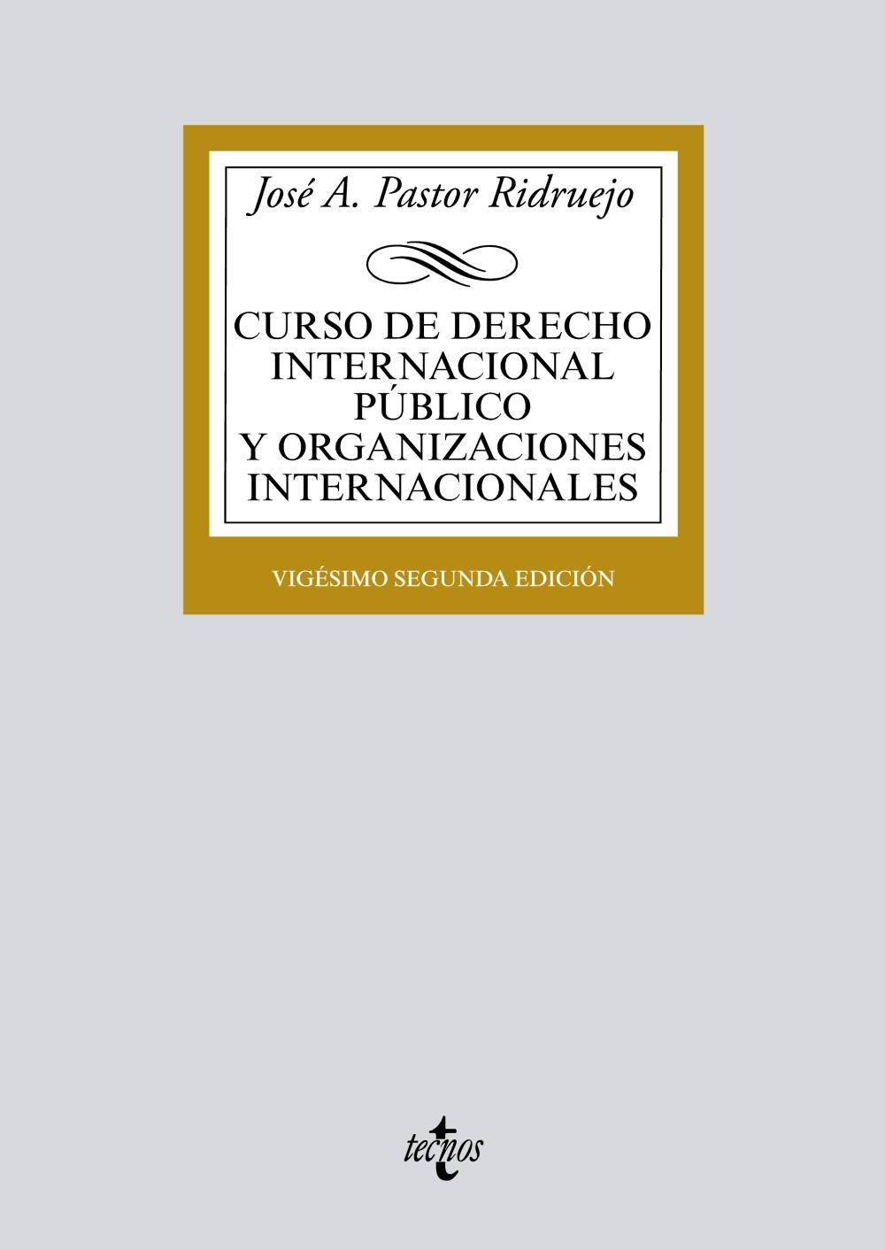 CURSO DE DERECHO INTERNACIONAL PUBLICO Y ORGANIZACIONES INTERNACIONALES
