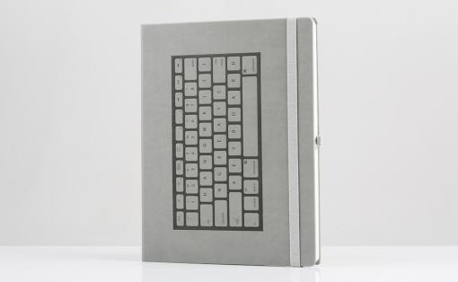 CUADERNO TECLADO GRIS A5