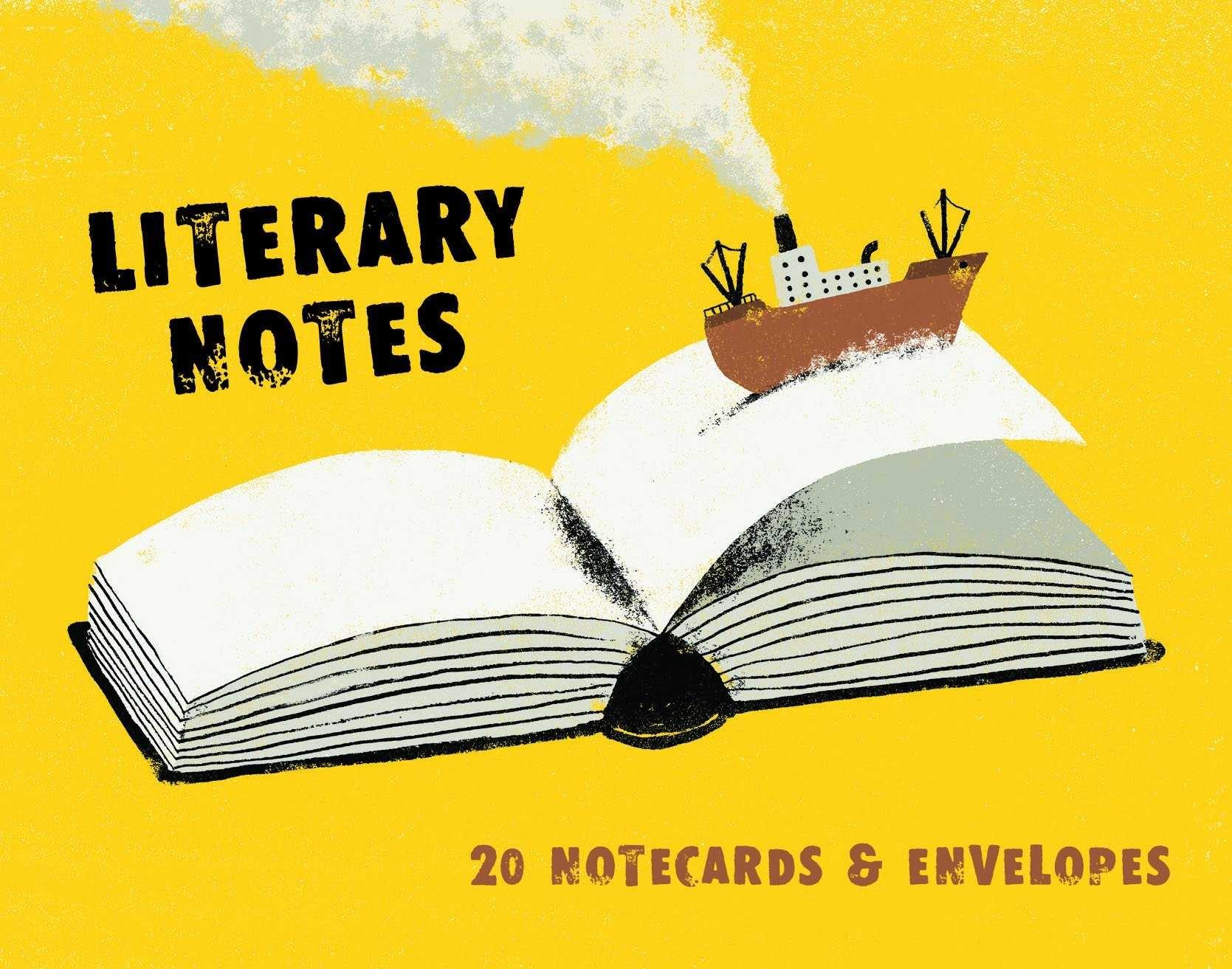 LITERARY NOTES: 20 NOTECARDS & ENVELOPES