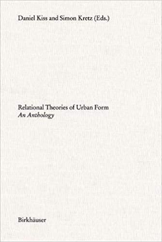 RELATIONAL THEORIES OF URBAN FORM. AN ANTHOLOGY