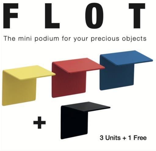 FLOT. THE MINI PODIUM FOR YOUR PRECIOUS OBJECTS. 3 UNITS + 1 FREE
