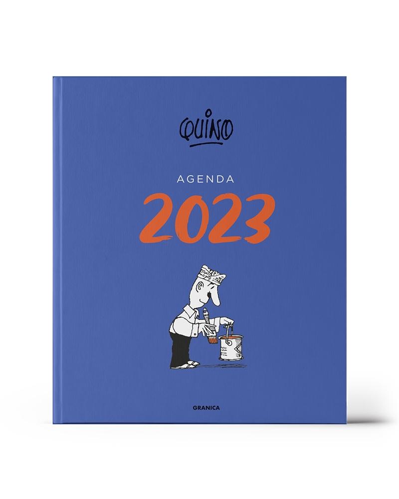 QUINO 2023 AGENDA ENCUADERNADA AZUL