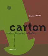 CARTON MOBILIER, ECO- DESIGN, ARCHITECTURE