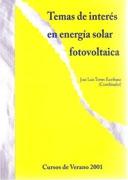 TEMAS DE INTERES EN ENERGIA SOLAR FOTOVOLTAICA