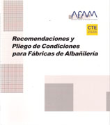 RECOMENDACIONES Y PLIEGO DE CONDICIONES PARA FABRICAS DE ALBAÑILERIA