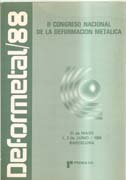 II CONGRESO NACIONAL DE LA DEFORMACION METALICA. 