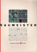 BAUMEISTER Nº 5/92 (LEDERER, BOHM, AUER / WEBER, STEIDLE)