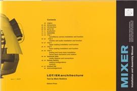 LOT/ EK  ARCHITECTURE : MIXER. INSTALLATION AND ASSEMBLY MANUAL. 