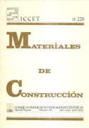 MATERIALES DE CONSTRUCCION VOL. 42, Nº 226. 