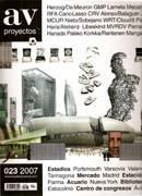 AV PROYECTOS Nº 23. HERZOG/DE MEURON, LAMELA, MECANOO, CANO LASSO, ALONSO/BALAGUER, NIETO/SOBEJANO, CL. 