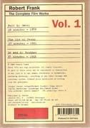 ROBERT FRANK. THE COMPLETE FILM WORKS VOL.1 (DVD)