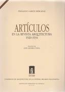 ARTICULOS EN LA REVISTA ARQUITECTURA 1920-1934  /