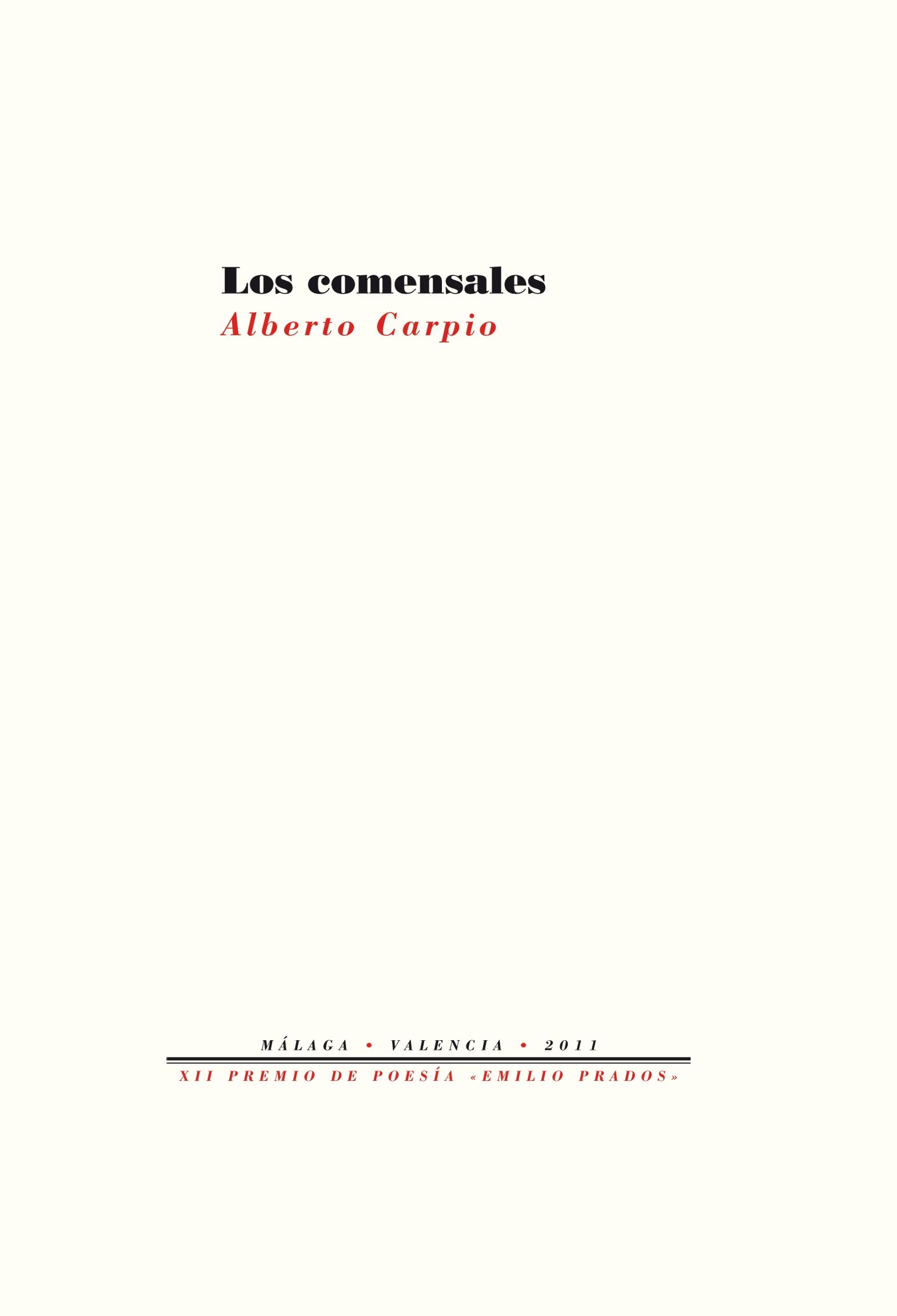 COMENSALES, LOS