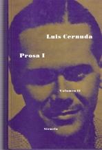 LUIS CERNUDA. PROSA I (VOLUMEN II). 
