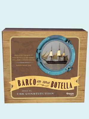 BARCO EN UNA BOTELLA "INCLUYE UN BARCO, UNA BOTELLA DE VIDRIO Y UNLIBRO". 