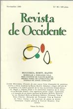 REVISTA DE OCCIDENTE Nº 90. MUGUERZA, RORTY, BATJIN
