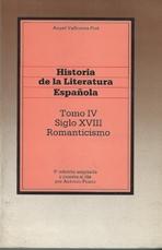 HISTORIA DE LA LITERATURA ESPAÑOLA IV. ROMANTICISMO