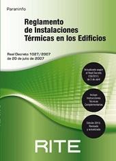 REGLAMENTO DE INSTALACIONES TERMICAS EN LOS EDIFICIOS. RITE 2013