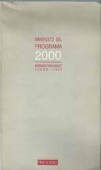 MANIFIESTO DEL PROGRAMA 2000. PSOE
