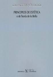PRINCIPIOS DE ESTÉTICA O DE TEORÍA DE LO BELLO.