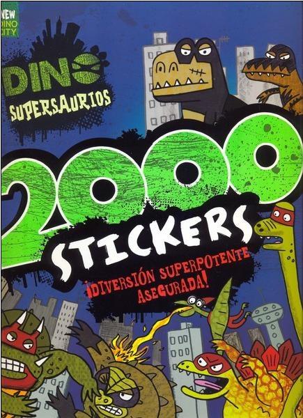 2000 STICKERS DINOSUPERDINOSAURIOS. 