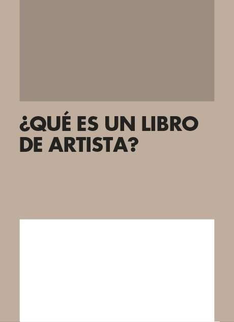 QUE ES UN LIBRO DE ARTISTA?