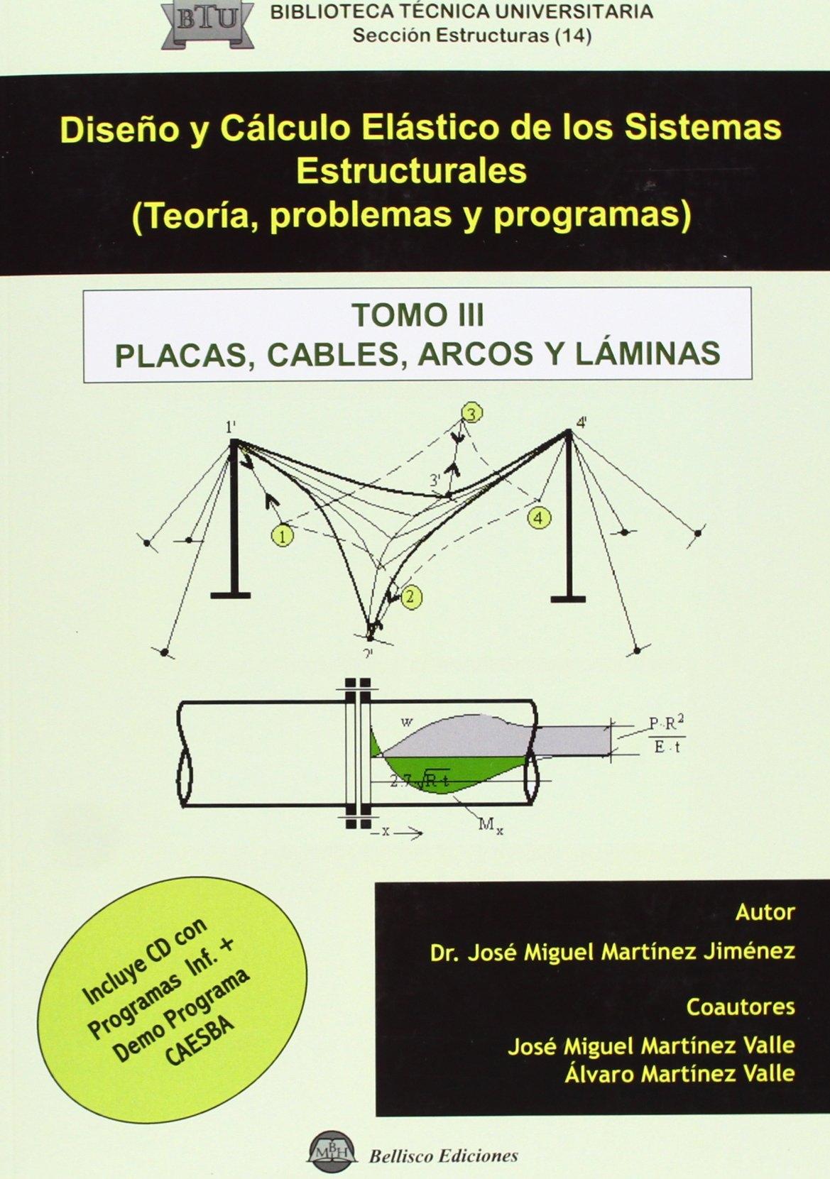 DISEÑO Y CALCULO ELASTICO (T.3) SIST. ESTR. TEORIA PROBLEMAS "PLACAS, CABLES, ARCOS Y LÁMINAS"