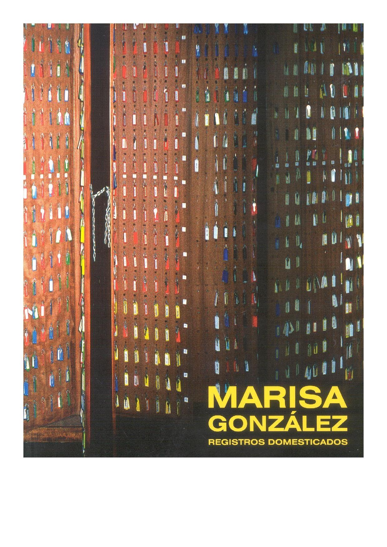 MARISA GONZÁLEZ. REGISTROS DOMESTICADOS "REGISTROS DOMESTICADOS"