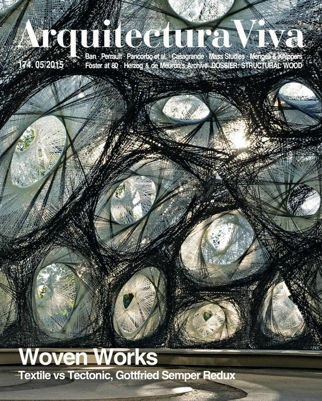 ARQUITECTURA VIVA Nº 174   WOVEN WORKS. TEXTILE VS TECTONIC, GOTTFRIED SEMPER REDUX "BAN   PERRAULT   PANCORBO ET AL;  CASAGRANDE ;MASS STUDIES; M"