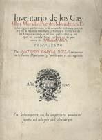 INVENTARIO DE LOS CASTILLOS, MURALLAS,  PUENTES, MONASTERIOS ......