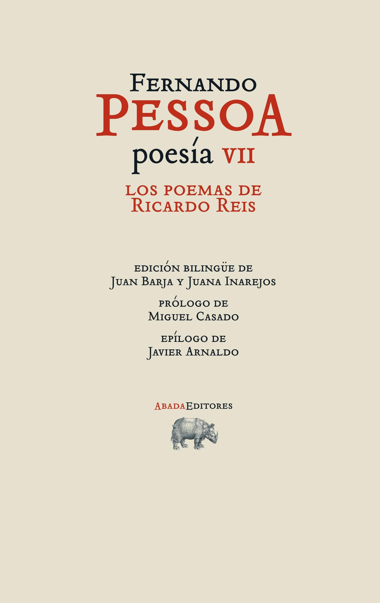 POESÍA VII LOS POEMAS DE RICARDO REIS