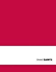 SAM'S NOTEBOOK 23 X 25. LINED ROJO.