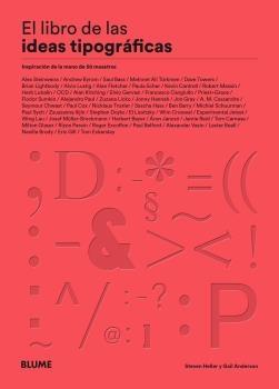 LIBRO DE LAS IDEAS TIPOGRAFICAS "INSPIRACION DE LA MANO DE 50 MAESTROS"