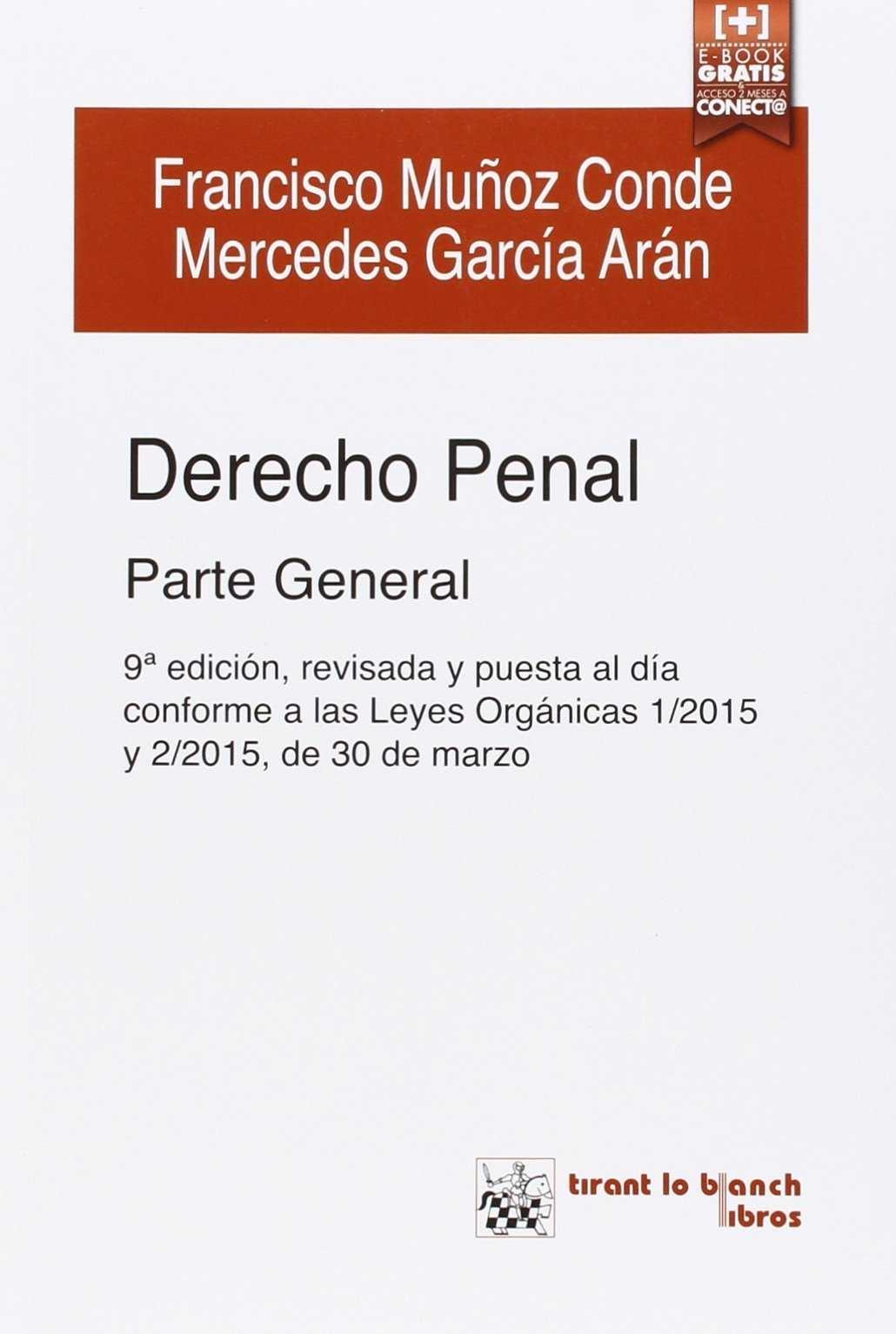 DERECHO PENAL PARTE GENERAL 9ª EDICIÓN 2015