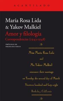 AMOR Y FILOLOGÍA "CORRESPONDENCIAS (1943-1948)"