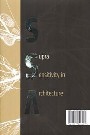 SUPRASENSITIVITY IN ARCHITECTURE 