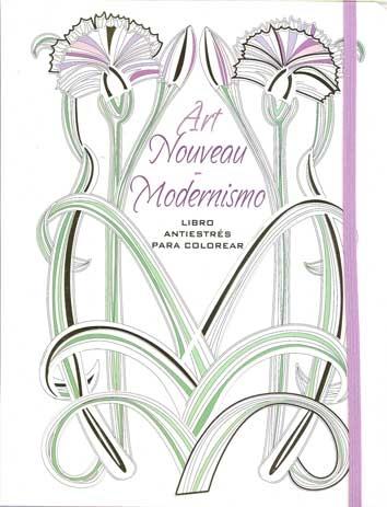 ART NOUVEAU-MODERNISMO "LIBRO ANTIESTRÉS PARA COLOREAR"