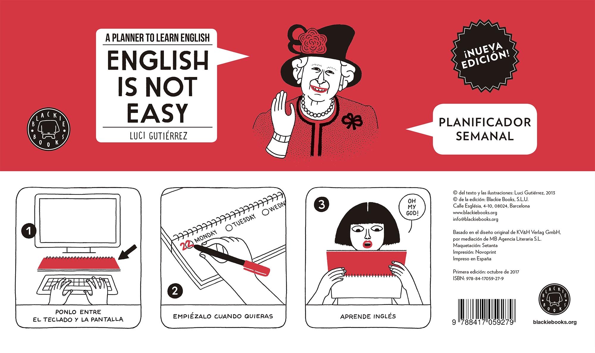 ENGLISH IS NOT EASY - PLANIFICADOR SEMANAL (NUEVA EDICIÓN).
