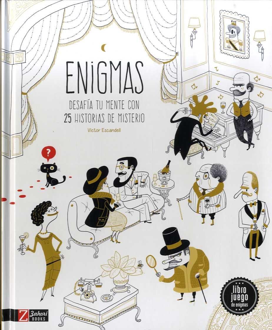 ENIGMAS "DESAFIA TU MENTE CON 25 HISTORIAS DE MISTERIO". 