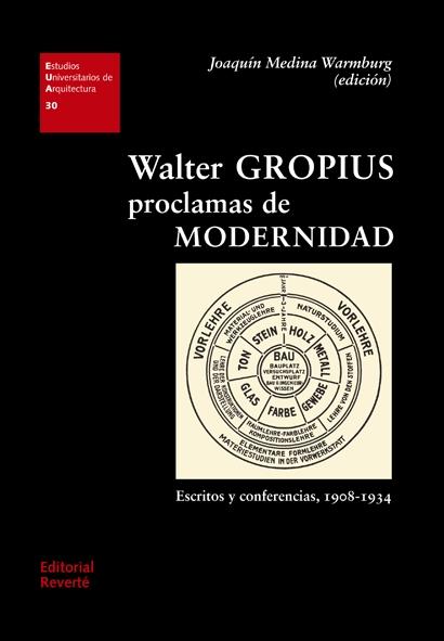 WALTER GROPIUS. PROCLAMAS DE MODERNIDAD. ESCRITOS Y CONFERENCIAS, 1908-1934. 