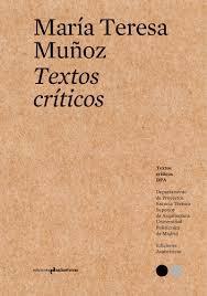 TEXTOS CRITICOS  4 ( MARIA TERESA  MUÑOZ). 