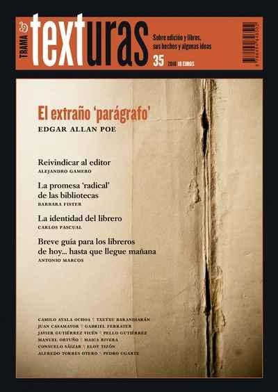 TEXTURAS 35: LA IDENTIDAD DEL LIBRERO. 