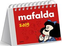 MAFALDA CALENDARIO 2019 ESCRITORIO ROJO.