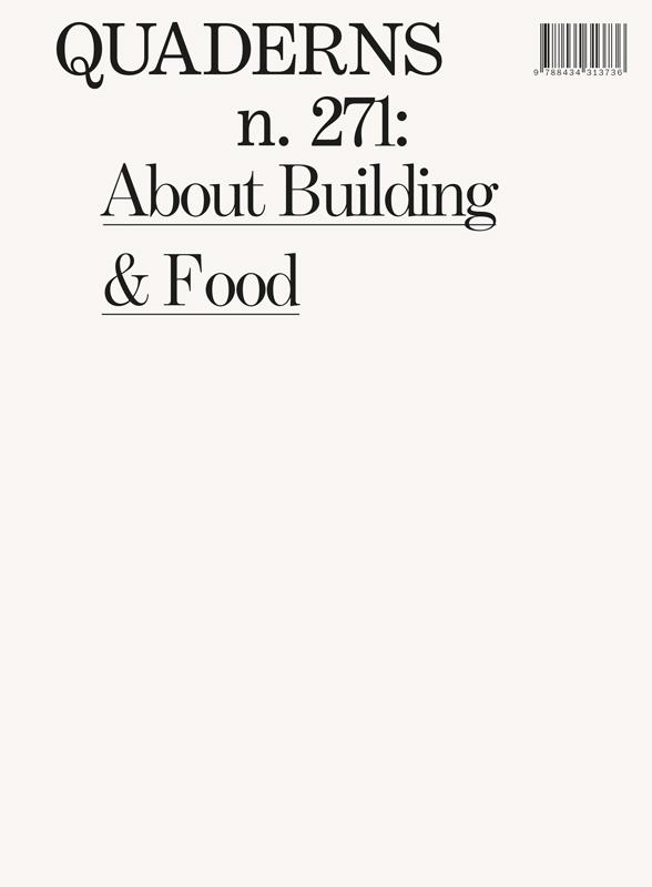 QUADERNS Nº 271 ABOUT BUILDING & FOOD.