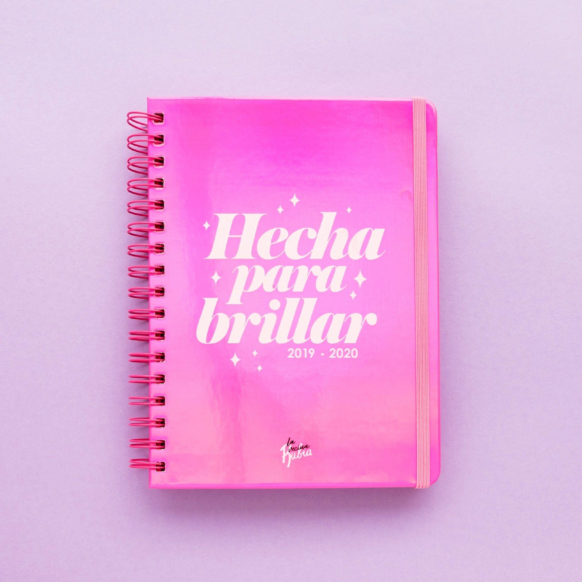 AGENDA ESCOLAR 2019-2020 HECHA PARA BRILLAR.