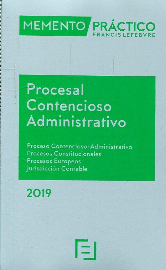 MEMENTO PROCESAL CONTENCIOSO-ADMINISTRATIVO 2019