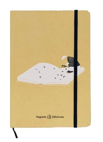 LIBRETA VEGUETA - NOS INSPIRAN (GOMA NEGRA).